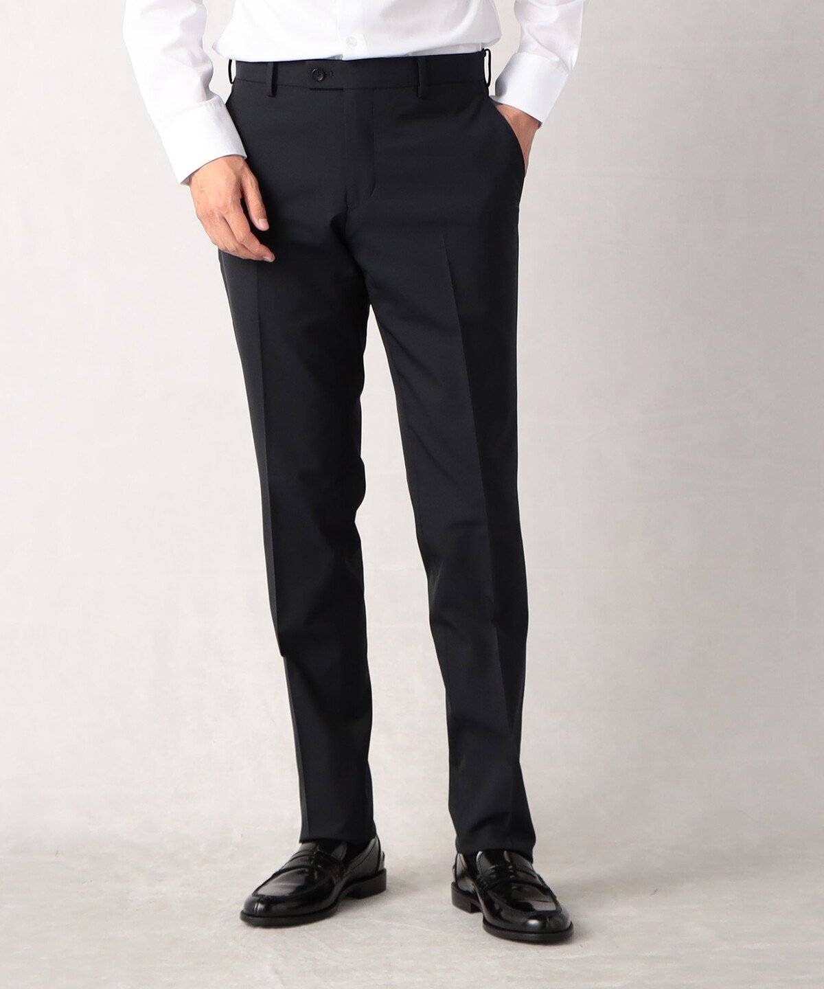 【SALE/40%OFF】COMME CA MEN 【COMME CA MEN】ポリエステルストレッチ ドビー柄セットアップスラックス コムサメン スーツ・フォーマル スーツパンツ ブラック ネイビー【送料無料】
