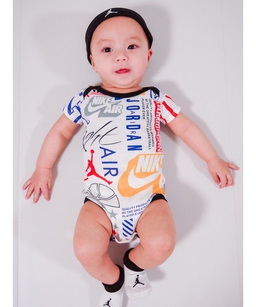 楽天Rakuten FashionJordan ベビー（0-6M） セット商品 JORDAN（ジョーダン） HAT/BODYSUIT/BOOTS SET 3PC ルーキーユーエスエー トップス その他のトップス ホワイト【送料無料】