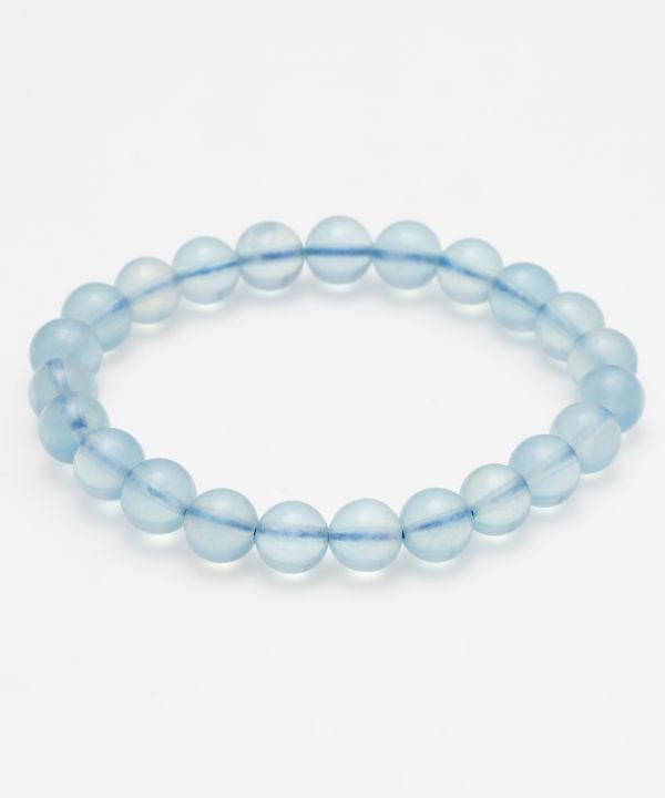 岩座 【岩座】アクアマリン[Aランク]ブレスレット 8mm アミナコレクション アクセサリー・腕時計 ブレスレット・バングル ブルー【送料無料】