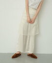 【SALE/50%OFF】SENSE OF PLACE シャーリングシアースカートパンツ センス オブ プレイス パンツ その他のパンツ グレー ホワイト ブラ...