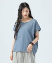 【SALE/50%OFF】BEAMS HEART WOMEN サイドタック プルオーバー ビームス ハート トップス カットソー・Tシャツ グリーン ブルー