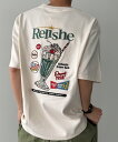 WEGO MEN'S クリームゾーダシシュウT ウィゴー トップス カットソー・Tシャツ ホワイト ブラック【送料無料】