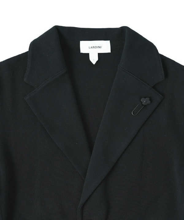 DISTINCTION MEN'S BIGI 【LARDINI/ラルディーニ】ニットジャケット メンズ ビギ ジャケット・アウター テーラードジャケット・ブレザー ホワイト ブラック【送料無料】