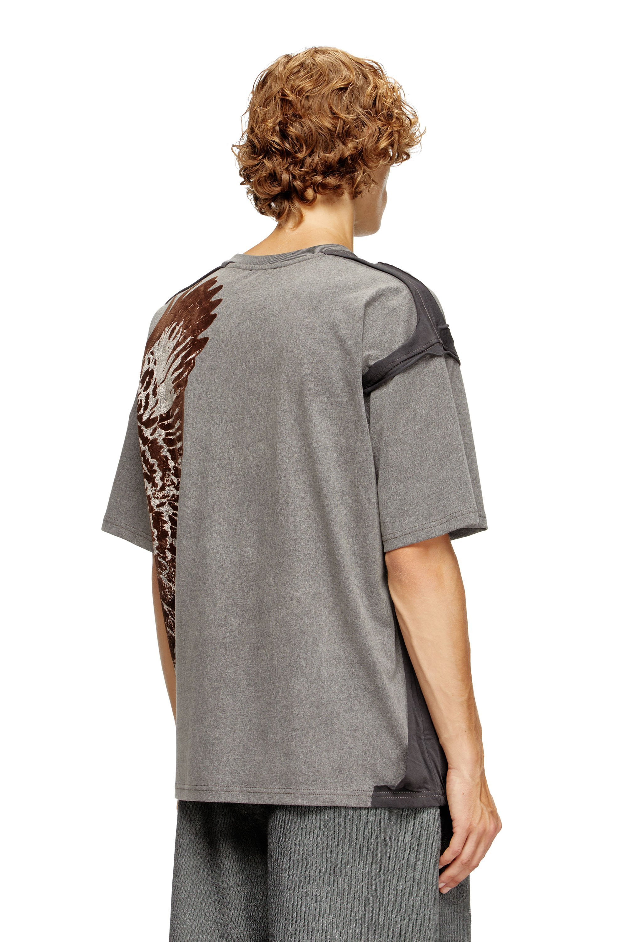 メンズ Tシャツ T-BOXT-PEELOFF ディーゼル トップス カットソー・Tシャツ グレー