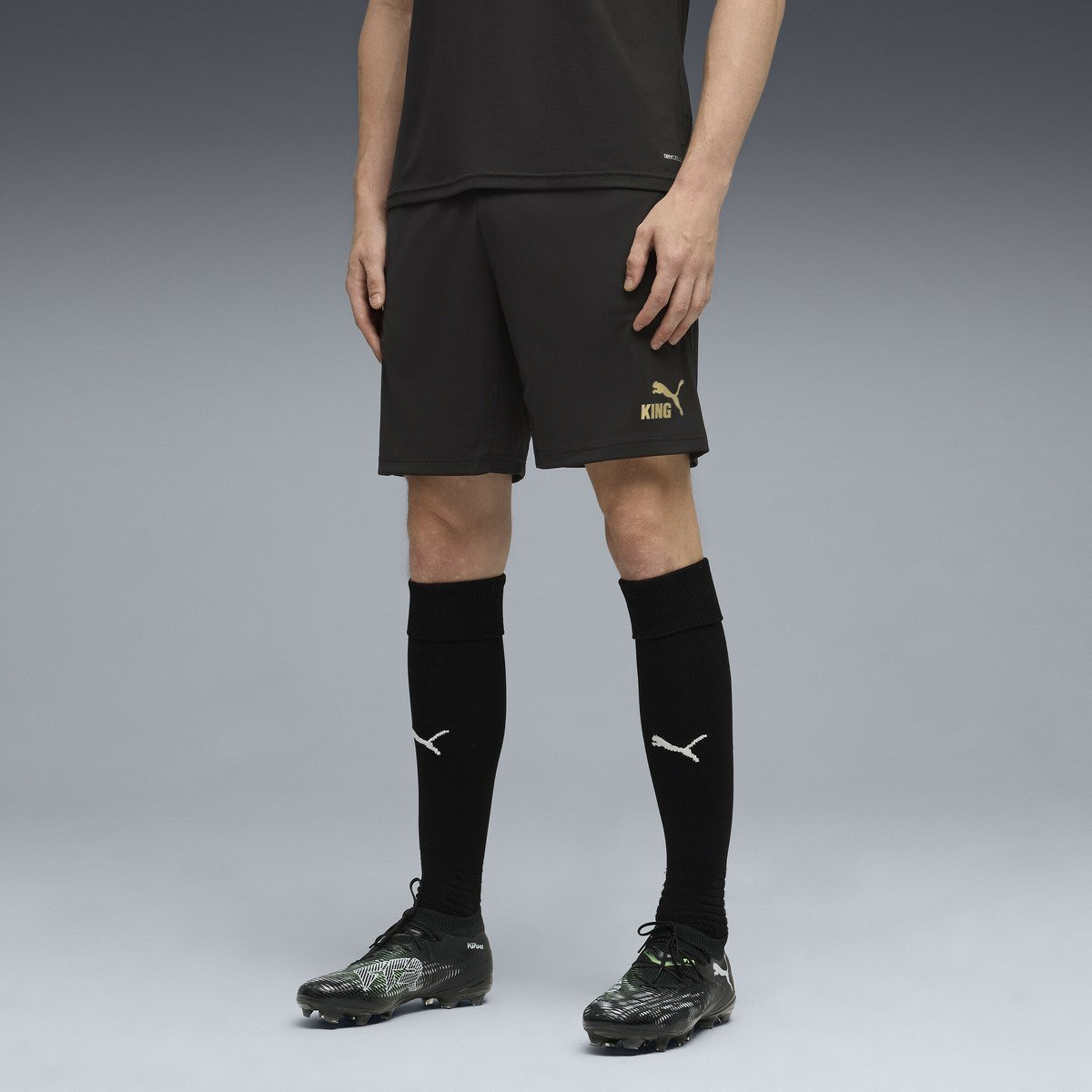 PUMA メンズ サッカー キング タッチ トレーニング ショーツ KINGtouch Shorts プーマ パンツ その他のパンツ ブラック【送料無料】