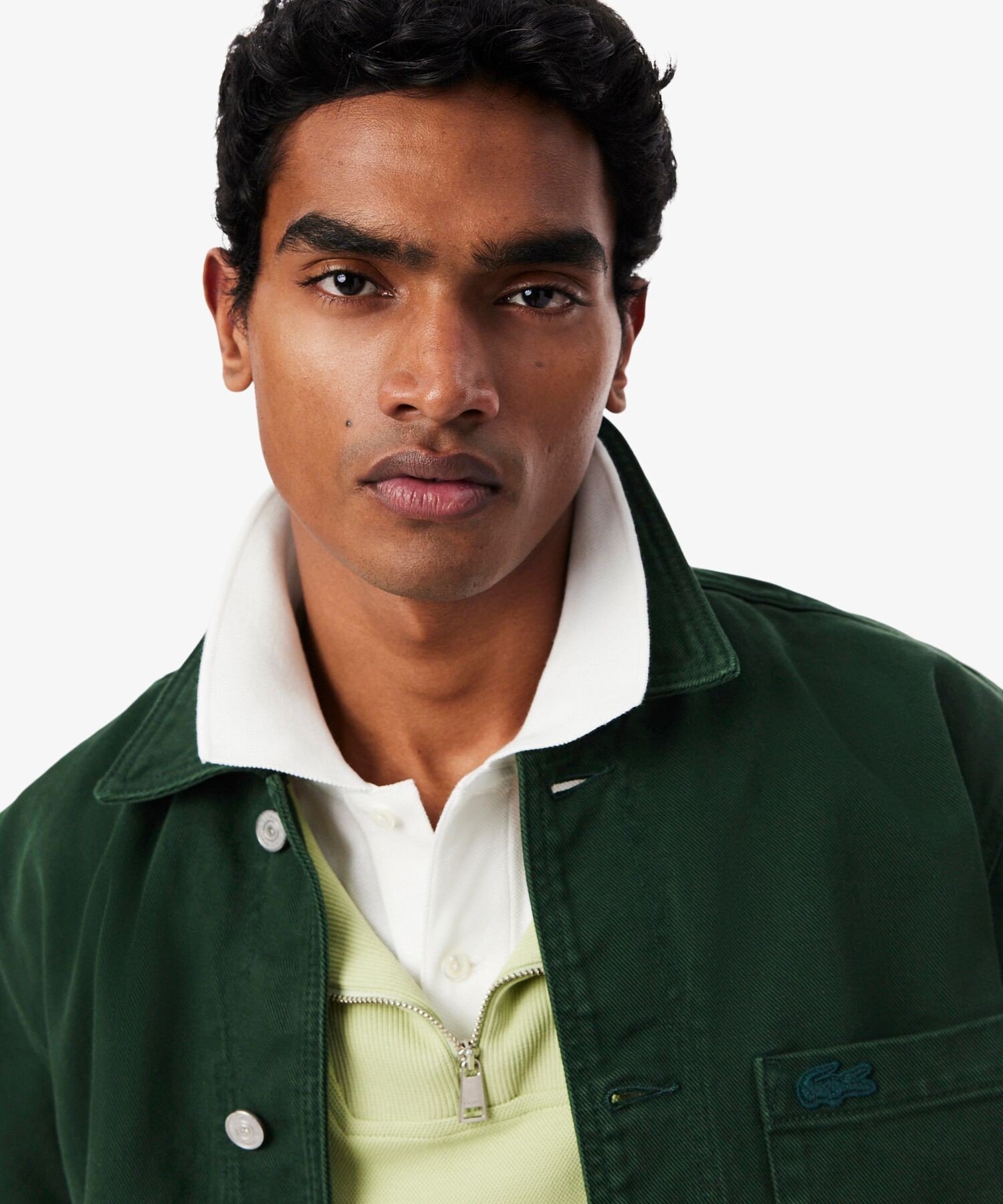 LACOSTE カラーデニムオーバーシャツ ラコステ トップス シャツ・ブラウス グリーン【送料無料】