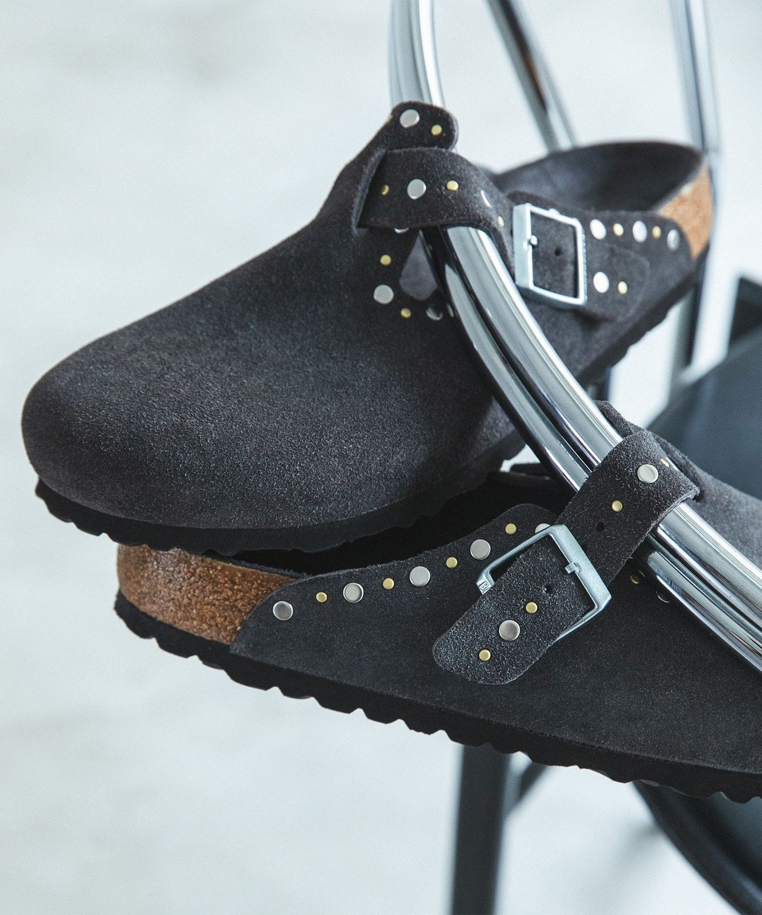 SHIPS MEN 【SHIPS EXCLUSIVE】BIRKENSTOCK: BOSTON RIVET シップス シューズ・靴 サンダル ブラウン【送料無料】