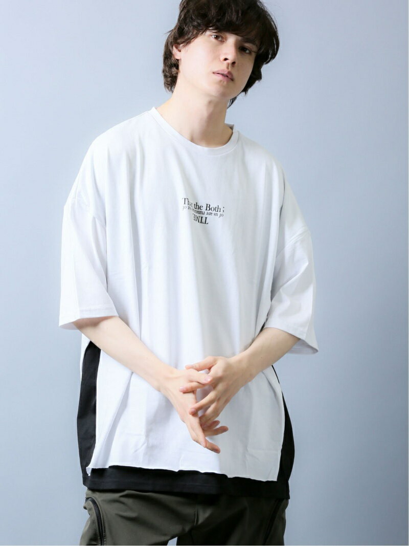 【SALE／40%OFF】semanticdesign 切替レイヤード クルーネック半袖BIGTシャツ タカキュー トップス カットソー・Tシャツ ピンク グリーン ブルー