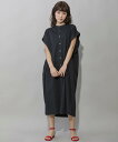 【SALE／40%OFF】Munich 4ozライトデニムバンドカラーシャツワンピース ミューニック ワンピース・ドレス シャツワンピース ブラック グレー ネイビー【送料無料】