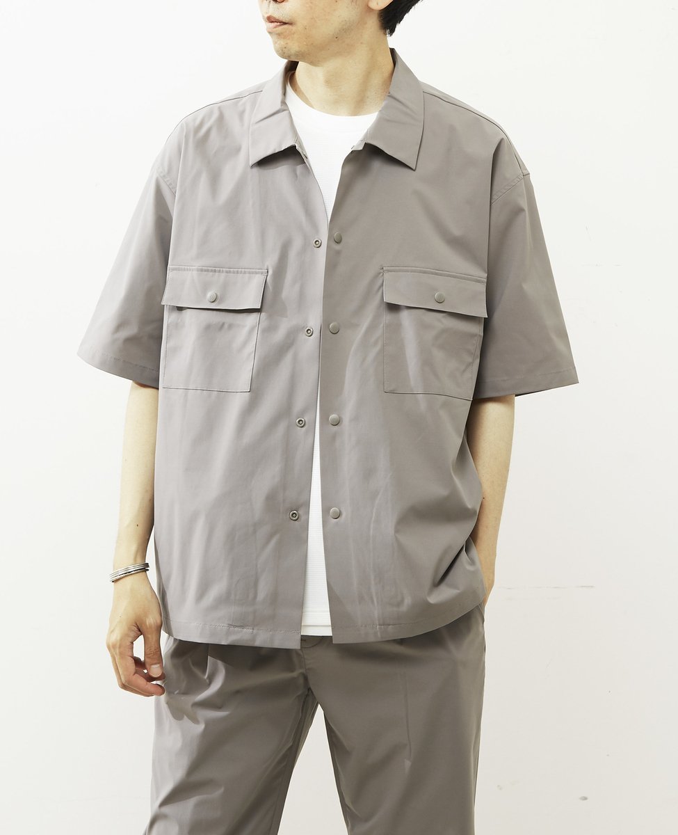 MEN'S MELROSE 【MASTER FRAME/マスターフレーム】半袖コーチシャツ メンズメルローズ トップス シャツ..