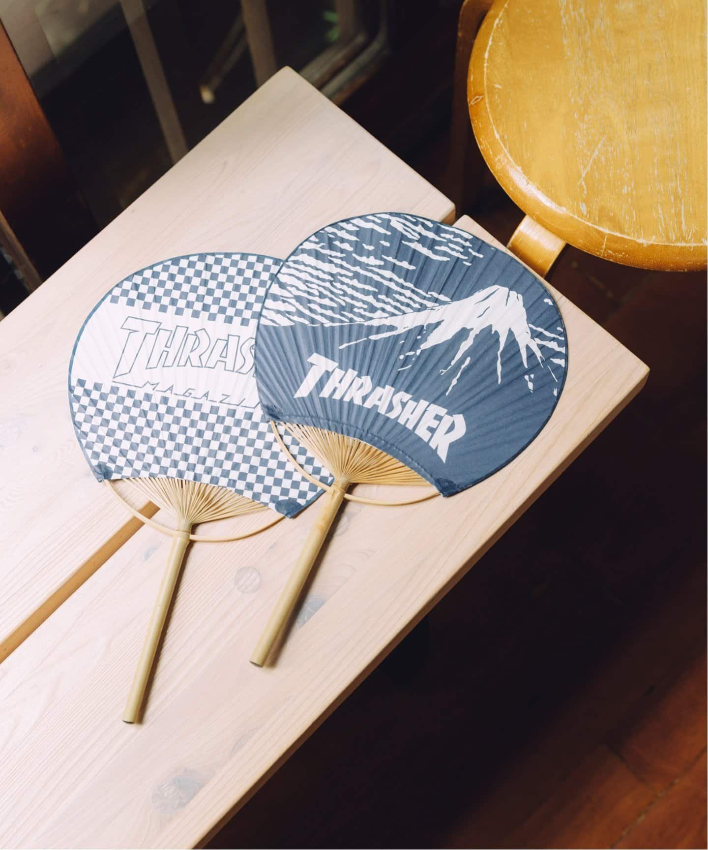 【SALE/30%OFF】JOURNAL STANDARD THRASHER / スラッシャー ウチワ * FUJI * LOGO ジャーナル スタンダード ファッション雑貨 その他のファッション雑貨 ネイビー