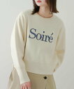 【SALE/50%OFF】SENSE OF PLACE ロゴシシュウセーター センス オブ プレイス トップス ニット ホワイト ブルー グレー