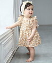 【SALE/20%OFF】petit main 【リンク】花柄シャーリングワンピース(ベビー) ナルミヤオンライン マタニティウェア・ベビー用品 ベビートップス...