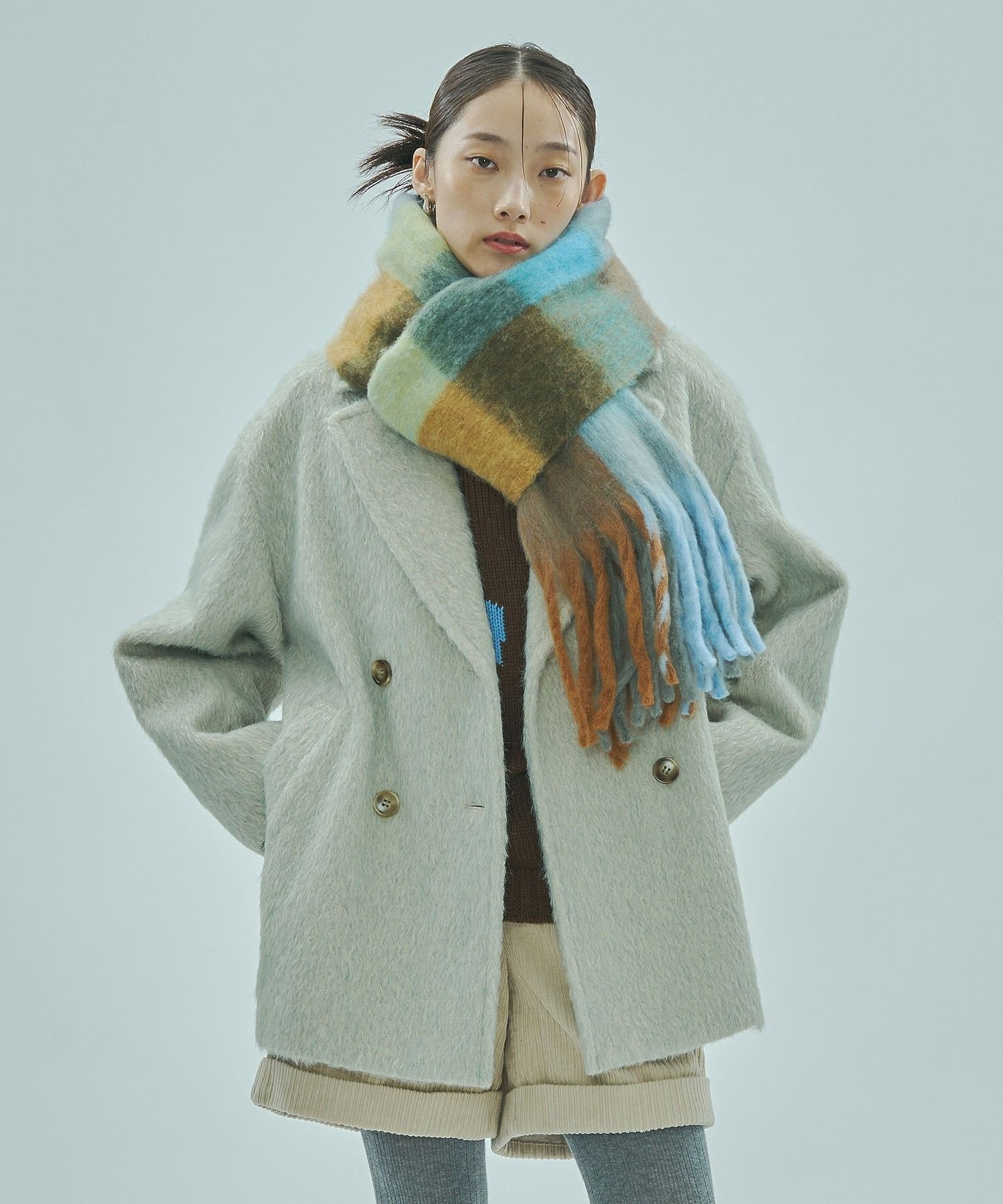 【SALE／30%OFF】ROSE BUD SHAGGY COAT ローズバッド ジャケット・アウター その他のジャケット・アウター ブラウン ベージュ【送料無料】