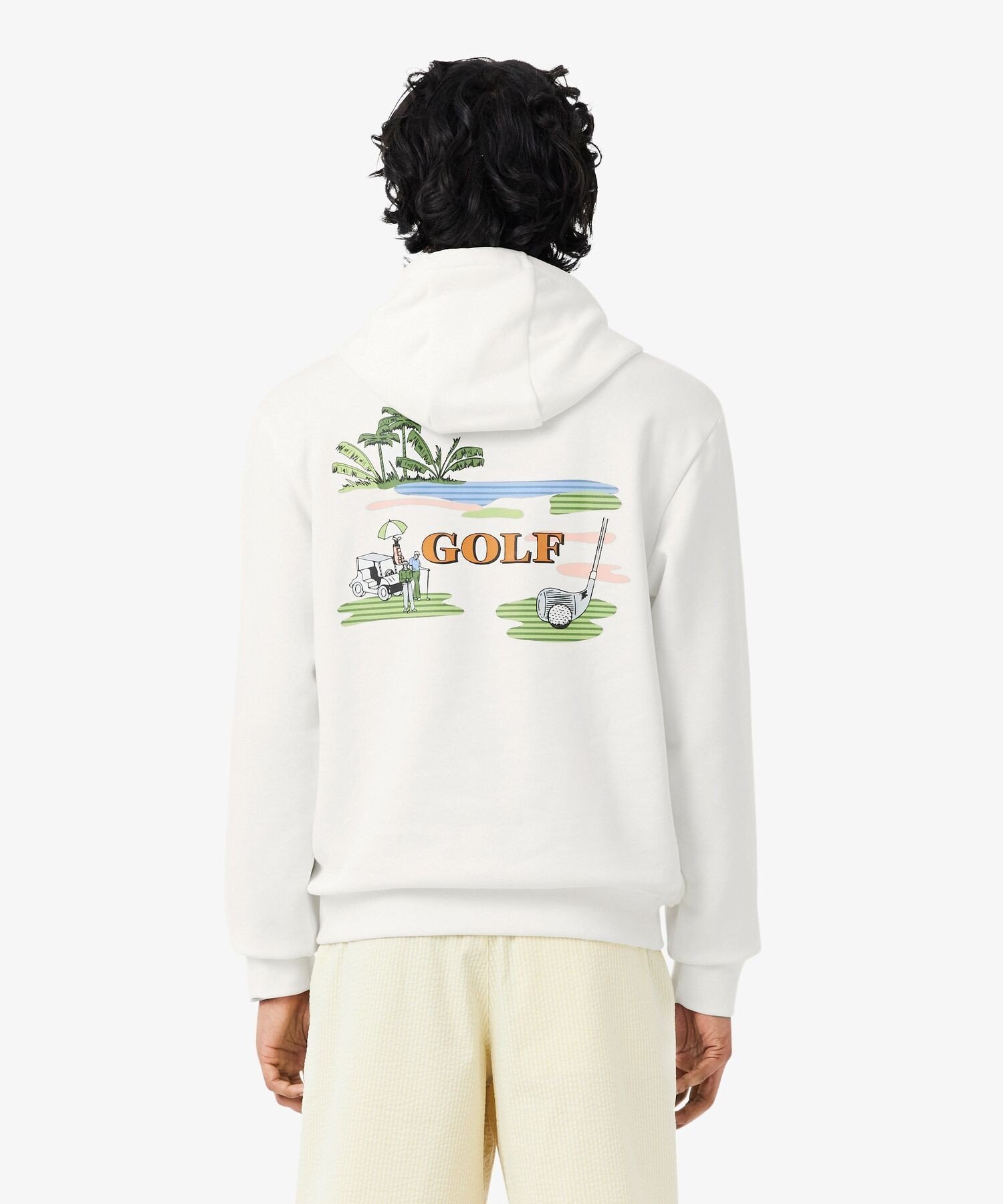 LACOSTE SWEATSHIRTS ラコステ トップス パーカー・フーディー ホワイト【送料無料】