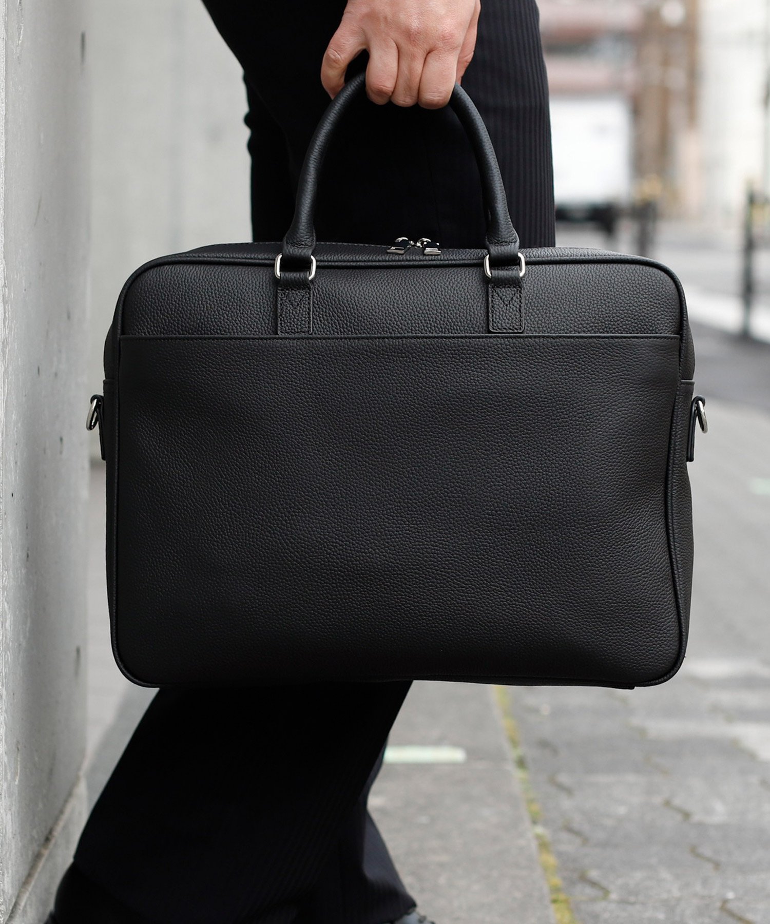 【SALE／38%OFF】aroco 本革ビジネスバッグ メンズ ブリーフケース レザー 2way a4 16.5インチPC ヴィータフェリーチェ バッグ ビジネスバッグ・ブリーフケース ブラック【送料無料】
