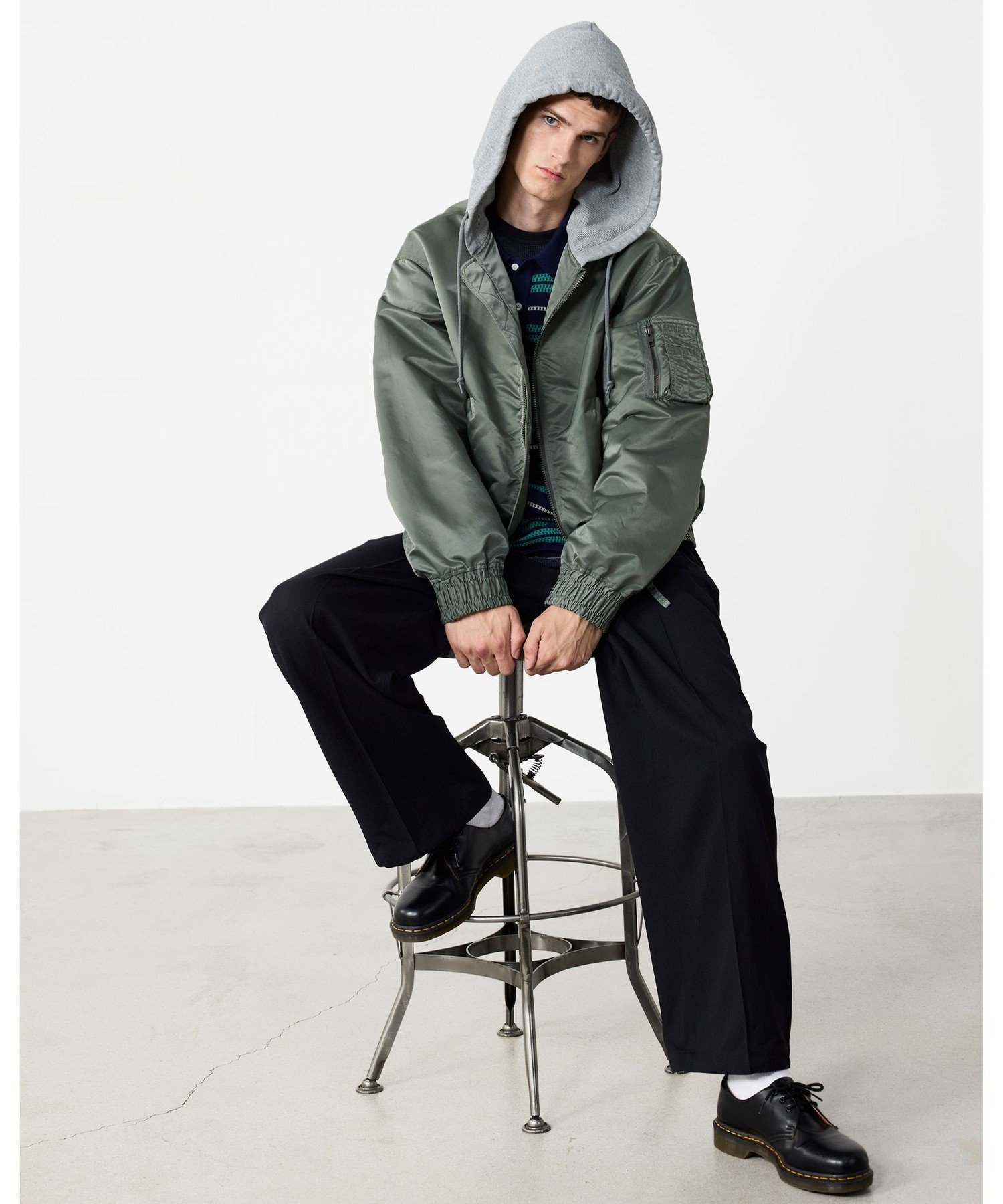 BEAMS 12 Gauge Border Polo Shirt ビームス メン トップス ポロシャツ ネイビー ブラウン【送料無料】