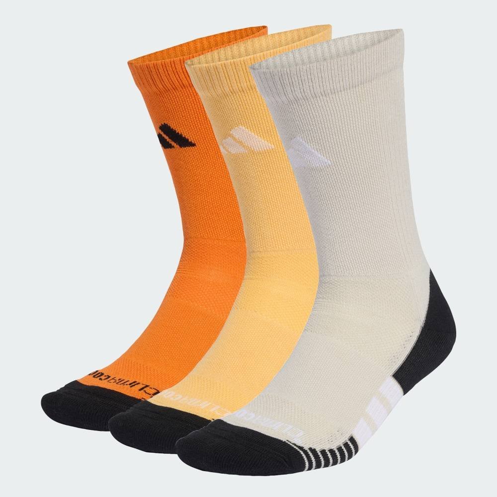 【SALE／36%OFF】adidas 【公式】アディダス adidas 返品可 パフォーマンス クライマクール クッション クルーソックス3足組 アディダス 靴下・レッグウェア 靴下 オレンジ