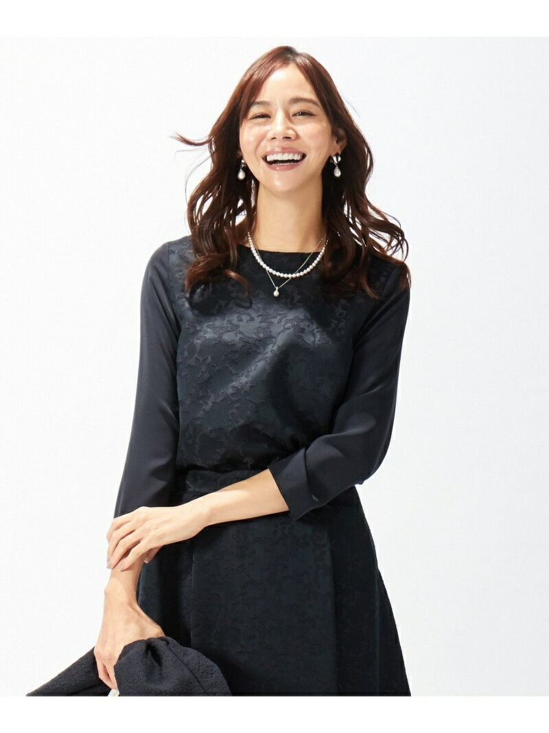 【SALE／50%OFF】J.PRESS 【セットアップ対応】TRオパール ブラウス ジェイプレス トップス シャツ・ブラウス ネイビー ブラック【送料無料】のサムネイル