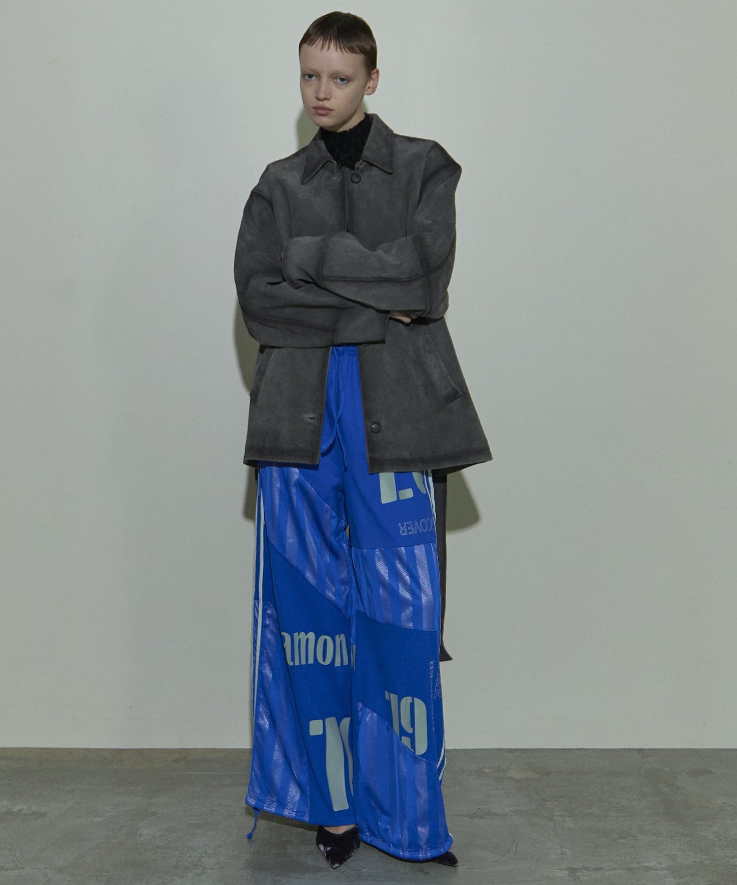 MAISON SPECIAL Real Suede Oversized Shirt メゾンスペシャル ジャケット・アウター ブルゾン・ジャンパー グレー ブラウン