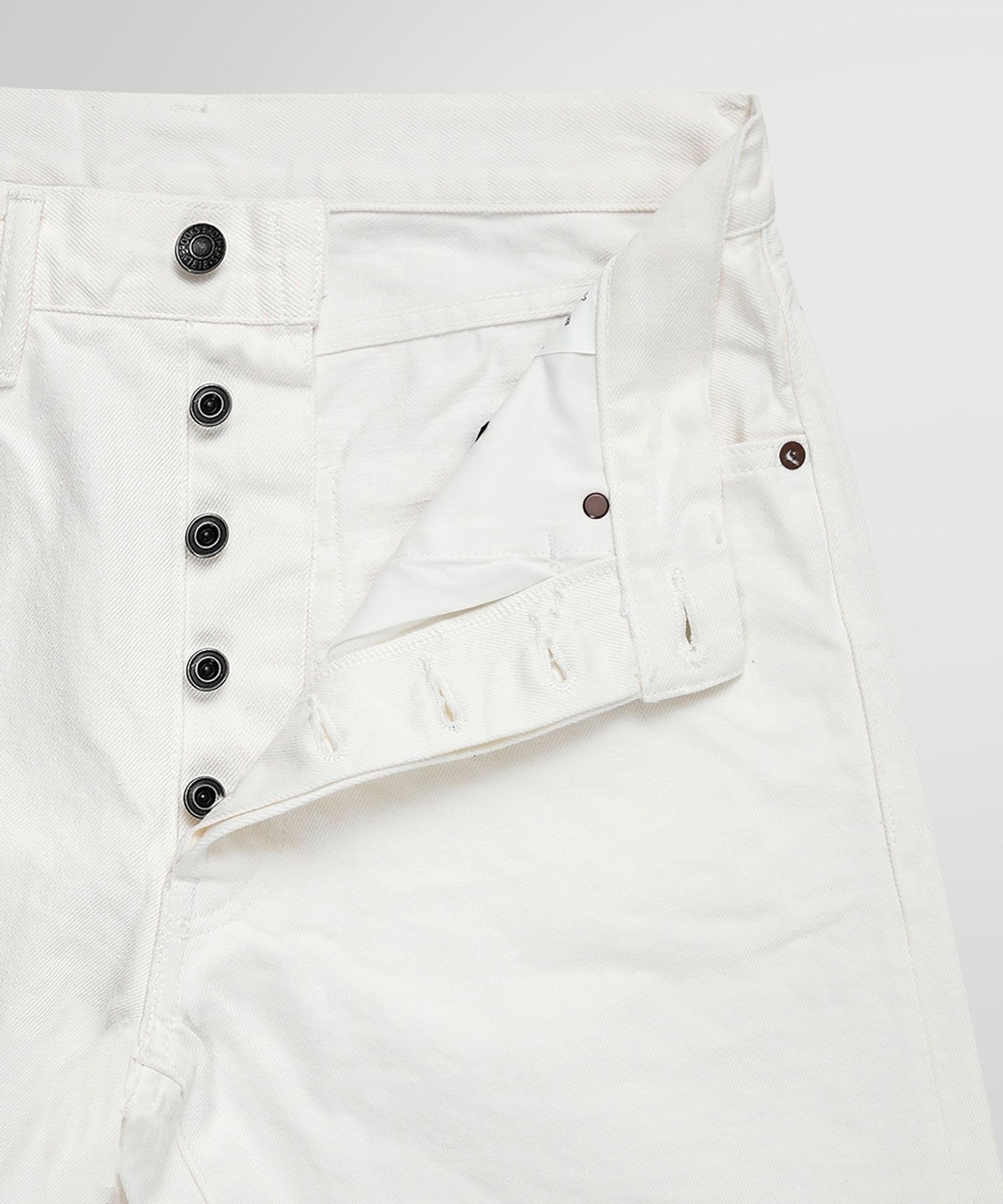 BROOKS BROTHERS コットン ワンウォッシュホワイトデニム ファイブポケットパンツ ブルックス ブラザーズ パンツ ジーンズ・デニムパンツ ホワイト【送料無料】