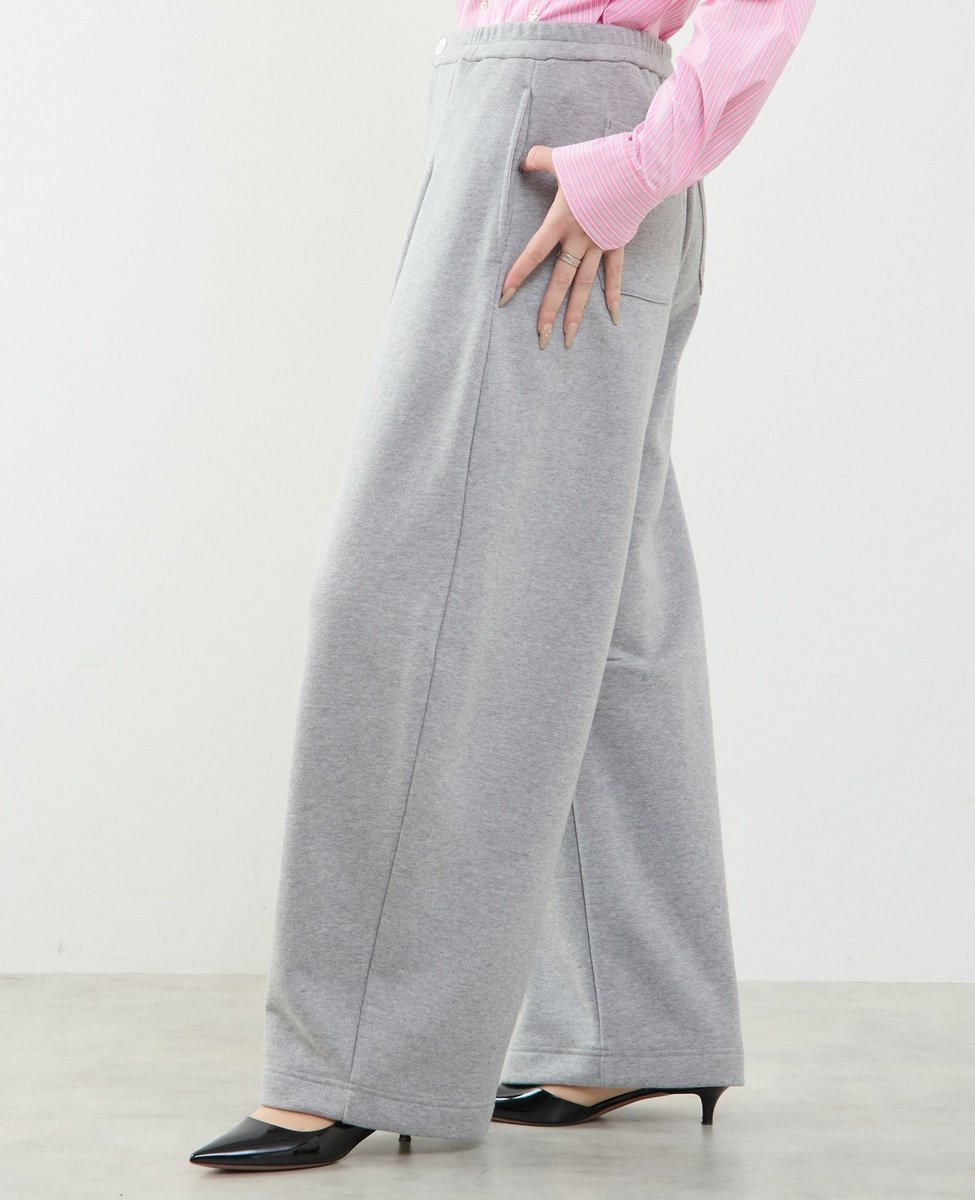 Soffitto カーブシルエットスウェットパンツ ソフィット パンツ ジャージ・スウェットパンツ グレー ホワイト