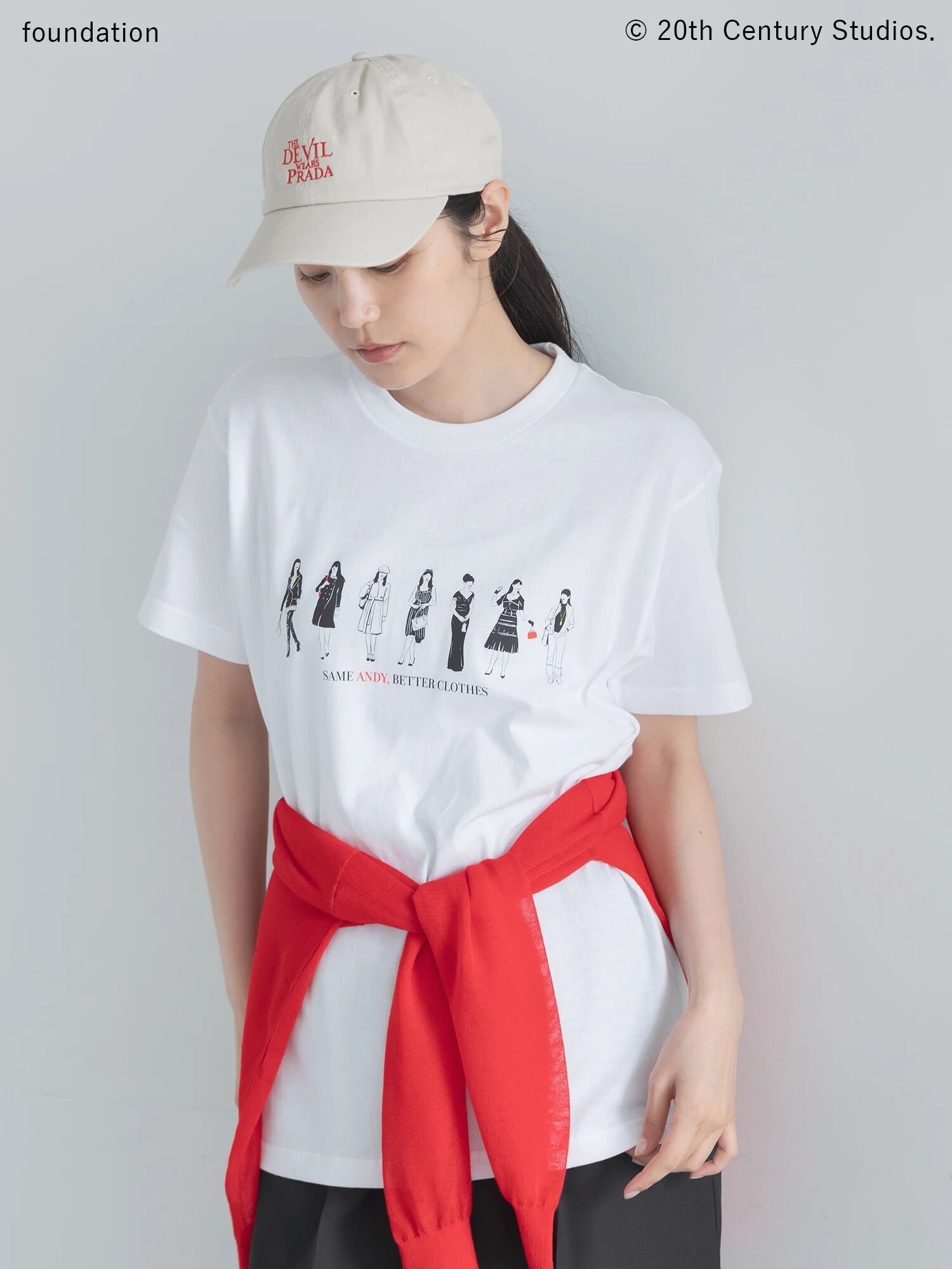 Te chichi 【プラダを着た悪魔】アンドレアTシャツ テチチ トップス カットソー・Tシャツ ホワイト