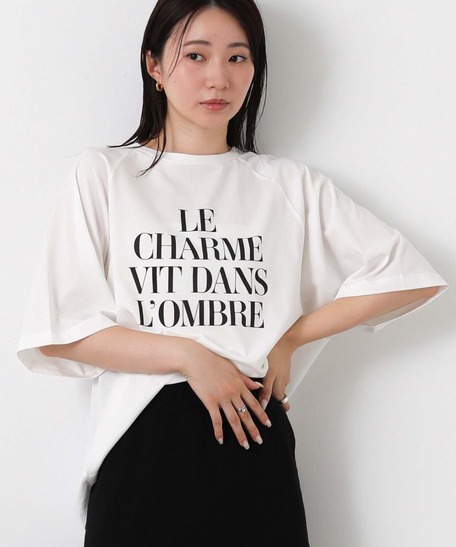 グレディブリリアン/Gready Brilliant/バックフォトプリントラグラン7分袖Tシャツ/二の腕カバー/ゆったり グレディブリリアン トップス カットソー・Tシャツ カーキグリーン ホワイト