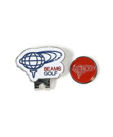 BEAMS GOLF BEAMS GOLF / クリップマーカー 地球ロゴ 2 ビームス ゴルフ スポーツ・アウトドア用品 ゴルフグッズ ブラック ピンク グリーン ブルー