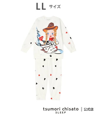 【SALE/30%OFF】tsumori chisato SLEEP (W)ツモリチサト スリープ パジャマ 長袖 長ズボン 綿100% スウェット ツモリチサトスリープ インナー・ルームウェア パジャマ ホワイト【送料無料】