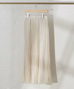 AMACA 【ATELIER COLLECTION】ヴィンテージジョーゼットプリーツスカート アマカ スカート その他のスカート ブラック ベージュ【送料無料】