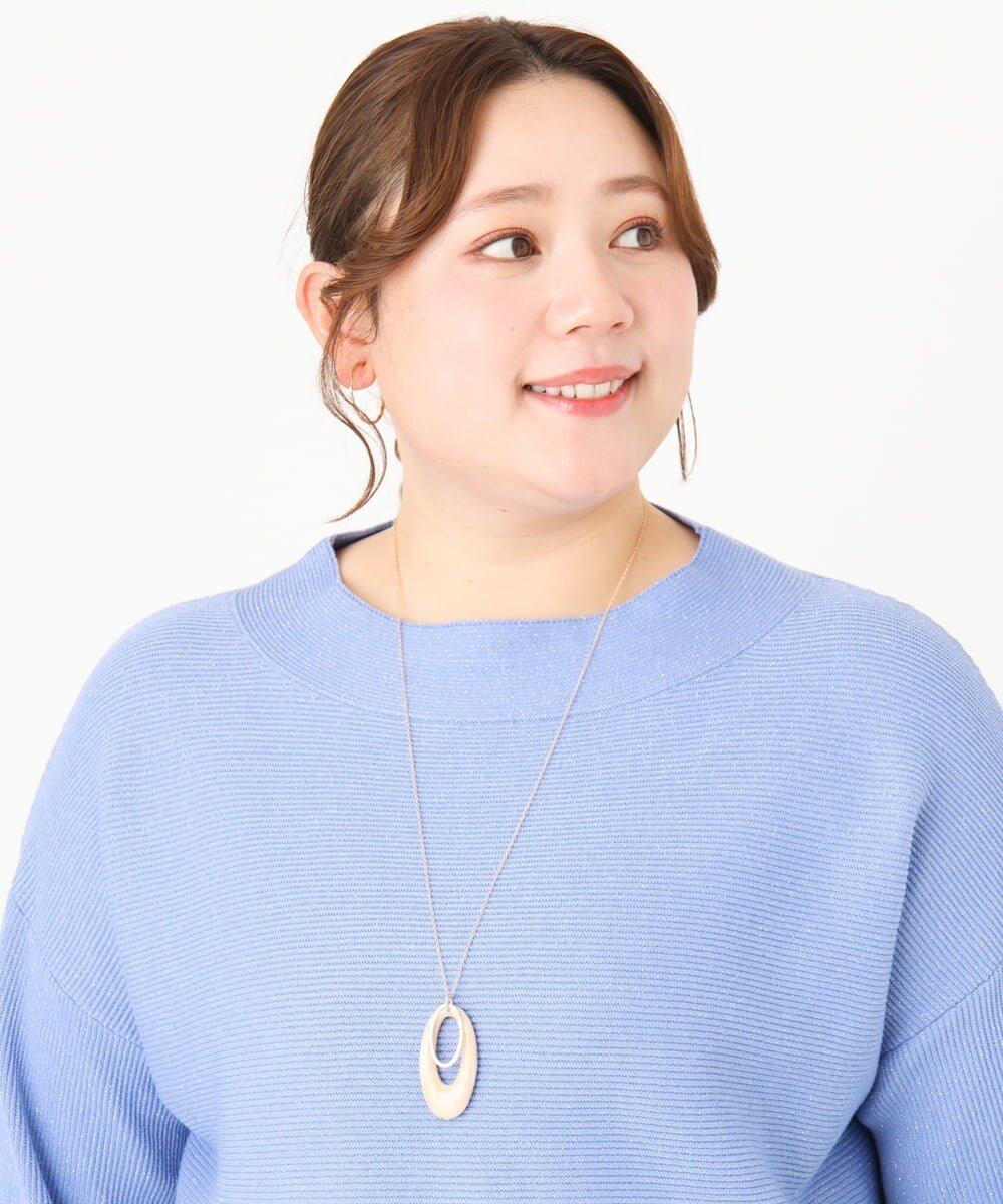 【SALE／40%OFF】eur3 オーバルリングロングネックレス エウルキューブ アクセサリー・腕時計 ネックレス シルバー ゴールド