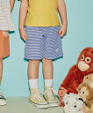 【SALE/50%OFF】BEAMS mini BEAMS mini / ボーダー ワッフル ショーツ (90~150cm) ビームス アウトレット パンツ その他のパンツ パープル グリーン