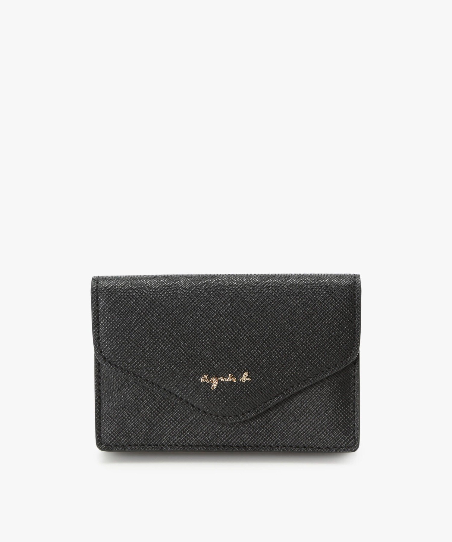 agnes b. VOYAGE レザー カードケース "ava" TAW02-09 アニエスベー 財布・ポーチ・ケース 名刺入れ・カードケース ブラック【送料無料】