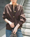 Spick & Span 《WEB限定追加予約》ウォッシャブルクルーネックカーディガン スピックアンドスパン トップス カーディガン ブラウン ベージュ ブラッ...