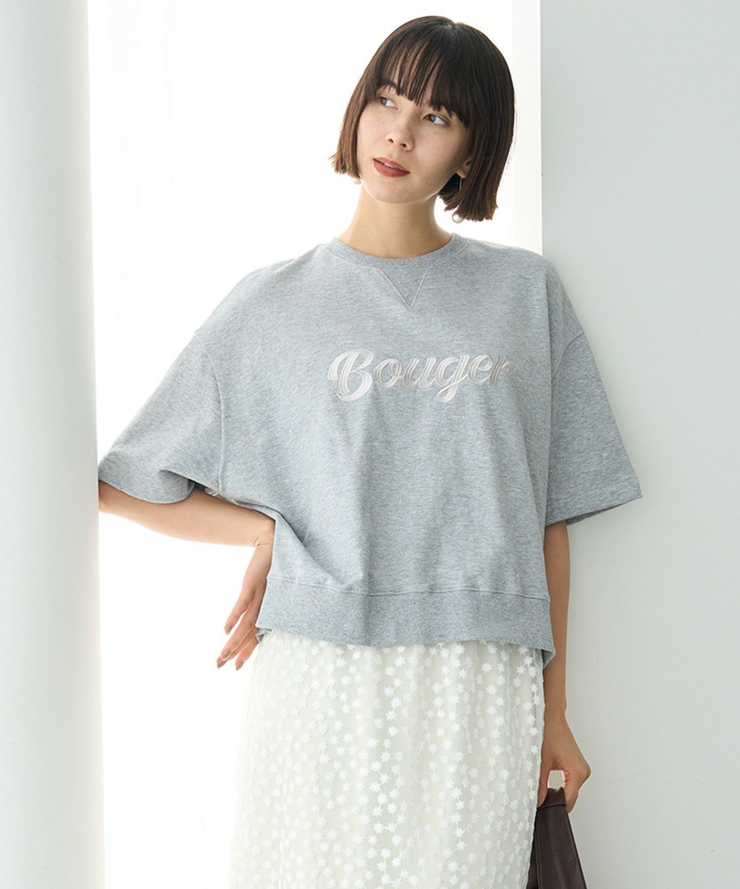 【SALE／30%OFF】UNFILO ライトウェイト ロゴスウェット アンフィーロ トップス スウェット・トレーナー ホワイト ネイビー グレー【送料無料】