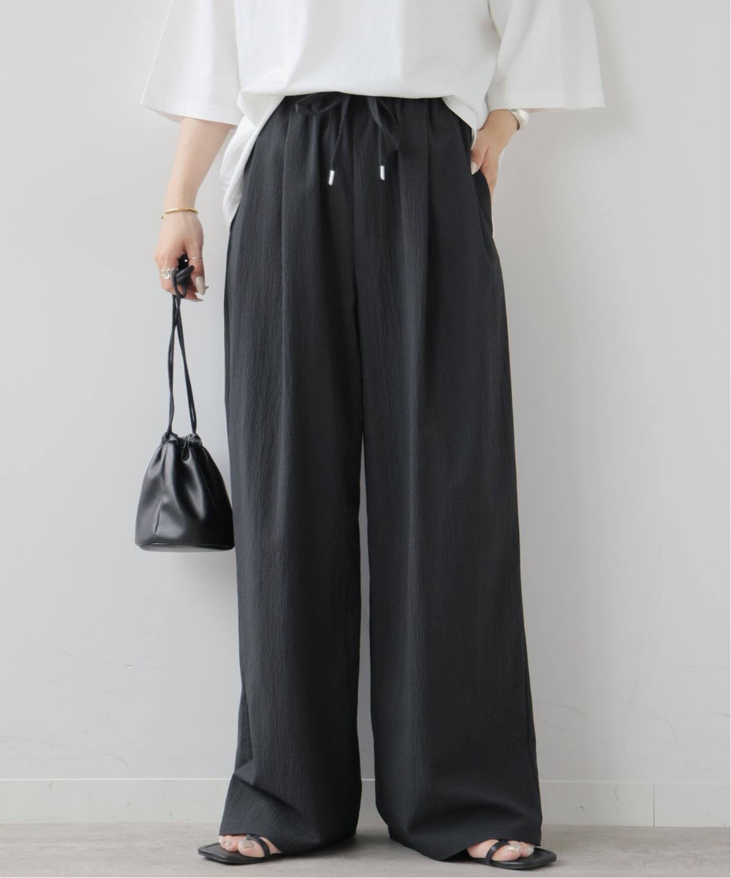 JOURNAL STANDARD relume ミニギンガムタックイージーパンツ ジャーナル スタンダード レリューム パンツ その他のパンツ ブラック カーキグリーン