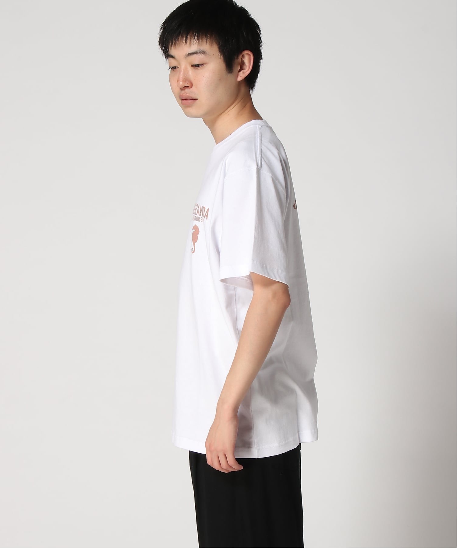 Hula Lani Hawaii Hula Lani Hawaii/(M)プリント S/STEE フララニハワイ トップス カットソー・Tシャツ ホワイト ブルー