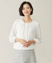【SALE/50%OFF】J.PRESS プルエラ クルーネック カットソー ジェイプレス トップス カットソー・Tシャツ ホワイト パープル【送料無料】(4)