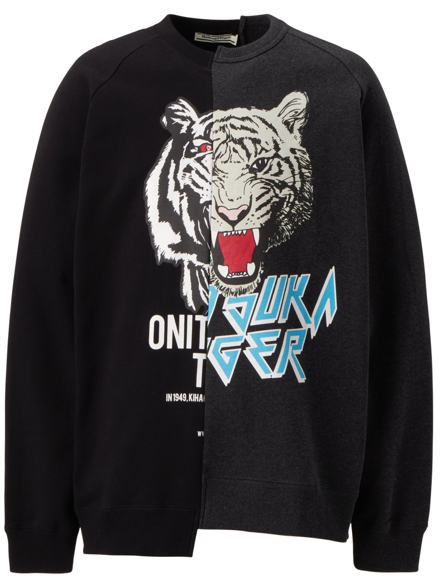 Onitsuka Tiger 【公式ショップ】SWEAT TOP オニツカタイガー トップス スウェット トレーナー ブラック ホワイト【送料無料】