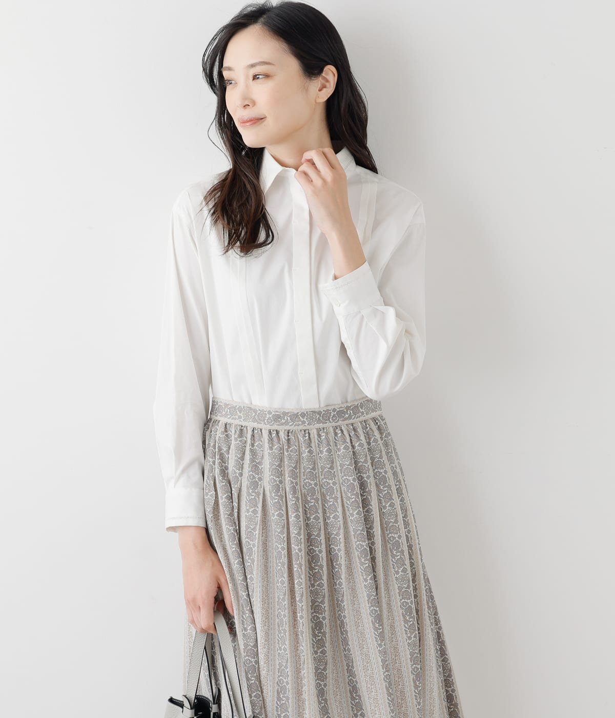 【SALE／40%OFF】NEWYORKER WOMEN コンパクトブロード ハシゴレース比翼シャツ ニューヨーカー トップ..