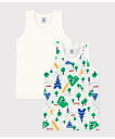 【SALE/10%OFF】PETIT BATEAU タンクトップ2枚組 プチバトー インナー・ルームウェア その他のインナー・ルームウェア【送料無料】