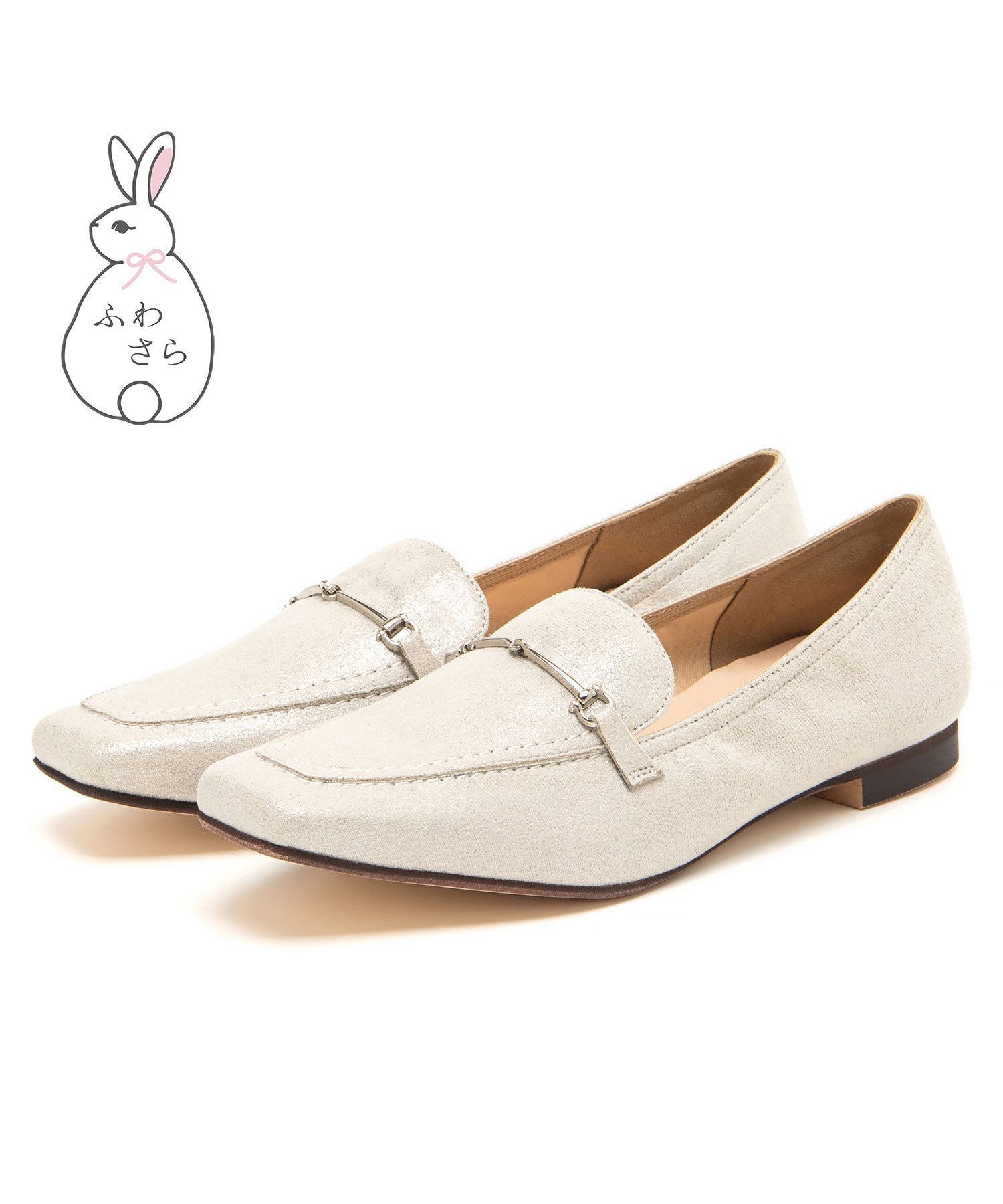 【SALE／10%OFF】JELLY BEANS ソフトビットローファー＜ふわさら＞/204-51980 ジェリービーンズ シューズ・靴 ローファー シルバー【送料無料】のサムネイル