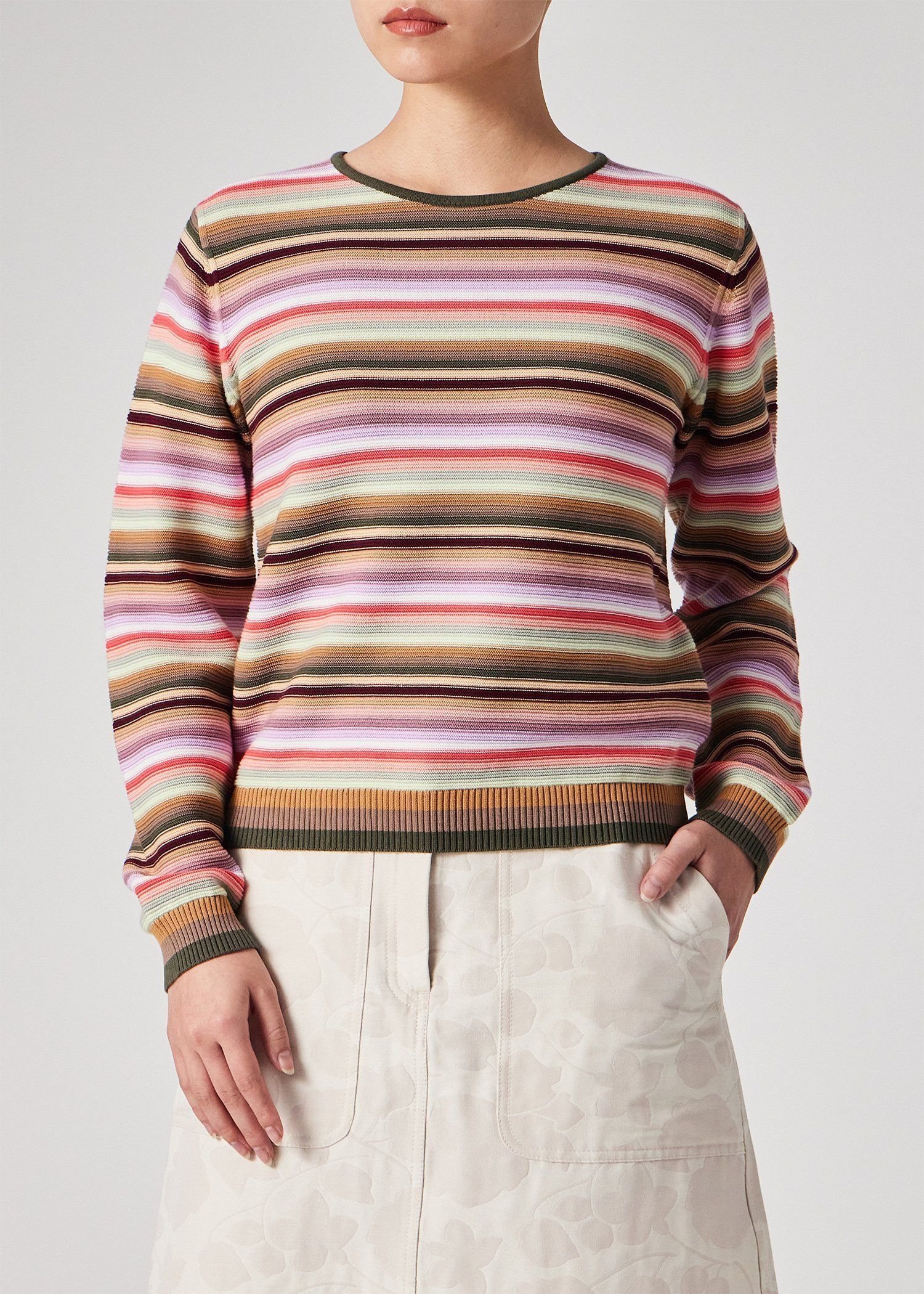PS Paul Smith ウィメンズ マルチカラーボーダー ニット ポール・スミス トップス ニット【送料無料】