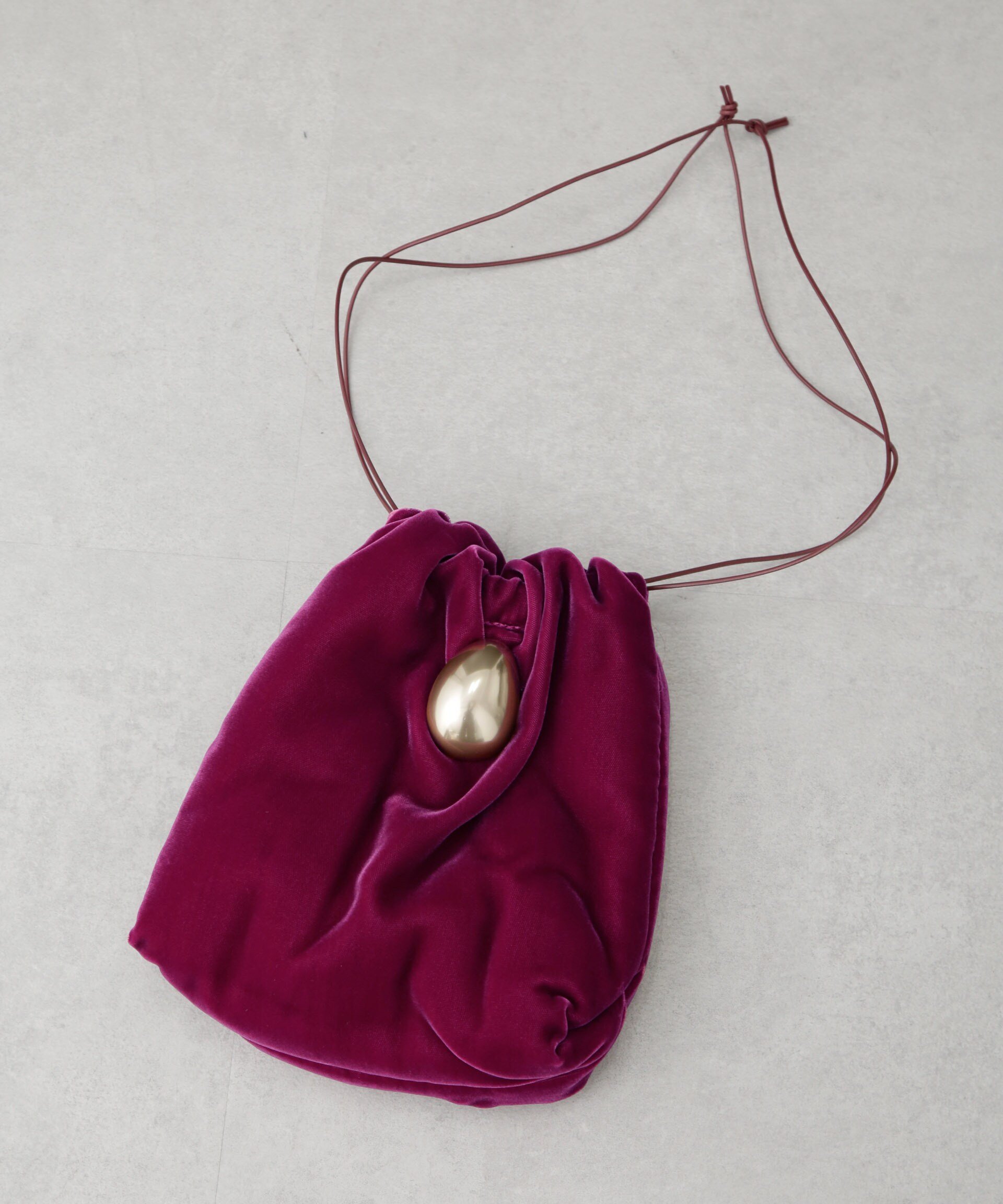 【SALE／30%OFF】NANO universe JAMIRAY/VELVET EGG D/S PURSE ナノユニバース バッグ その他のバッグ ブラック ピンク【送料無料】 stylife-14703549 Rakuten Fashion サンプル画像3