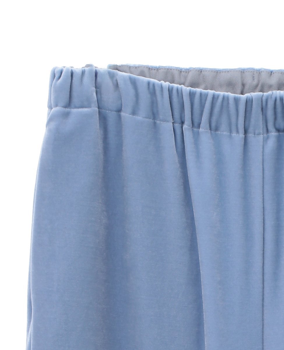 PLAIN PEOPLE ベロアジャージセミワイドパンツ プレインピープル パンツ その他のパンツ ブルー