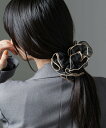 NANO universe オーガンビッグシュシュ ナノユニバース ヘアアクセサリー その他のヘアアクセサリー ベージュ ブラック