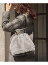 【SALE／57%OFF】GLOBAL WORK (W)2WAYファーキンチャクBAG グローバルワーク バッグ バッグその他 グレー ブラウン ベージュ ホワイト