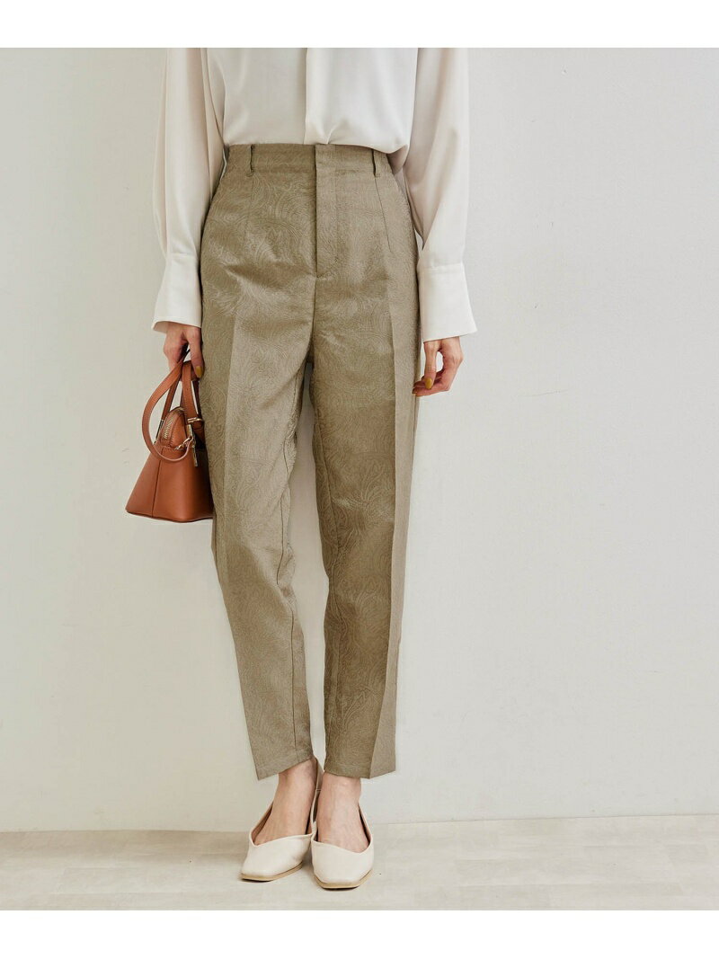 【SALE／30%OFF】ROPE' PICNIC ジャガードパンツ ロペピクニック パンツ その他のパンツ ベージュ ブラック ブルーのサムネイル