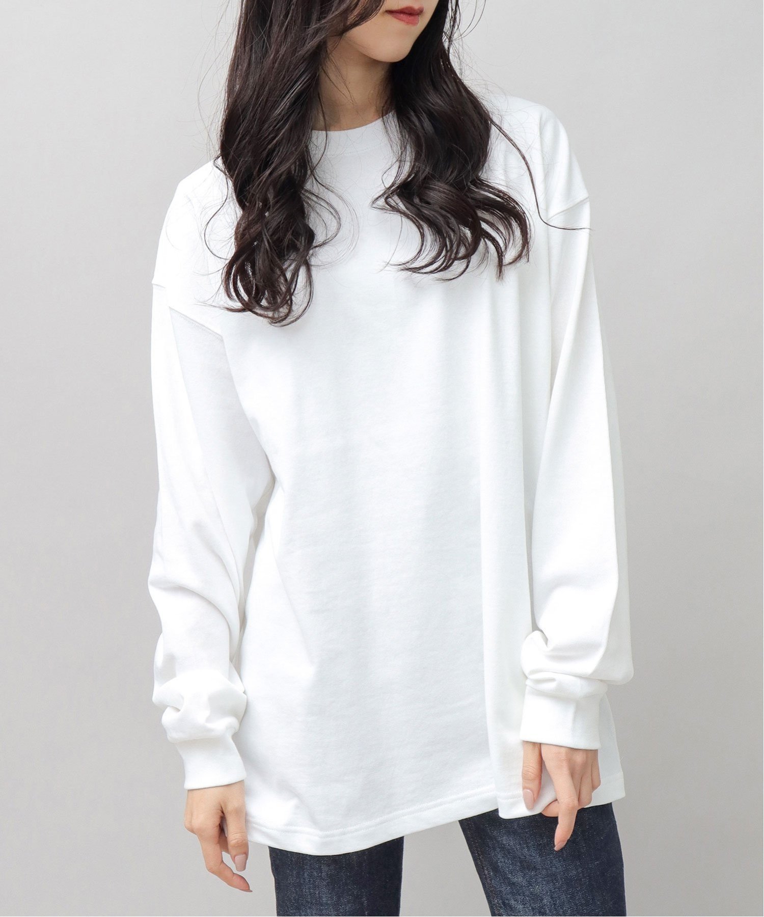 United Athle 9.1オンス マグナムウェイト ビッグシルエット ロングスリーブTシャツ エー.エム.エス. トップス カットソー・Tシャツ ホワイト ブルー グレー カーキグリーン ブラック